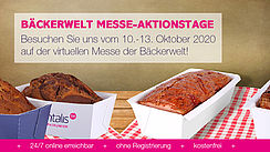 Bäckerwelt Messe-Aktionstage - virtuelle Messe der Bäckerwelt