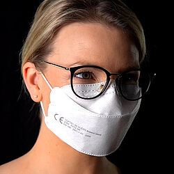 AirQueen Breeze: die FFP2 Maske mit besonders niedrigem Atemwiederstand - auch für Brillenträger optimal