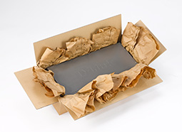 Detailansicht der hergestellten Papierpolster vom PadPak LC.