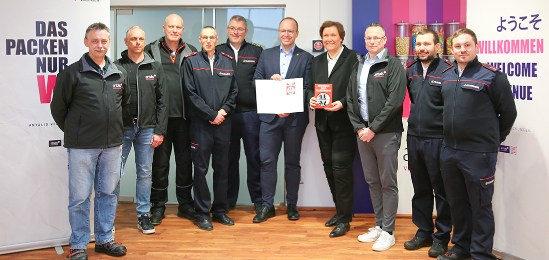 Antalis Verpackungen als "Partner der Feuerwehr" ausgezeichnet