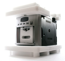 Schaumstoff-Verpackung für eine Kaffeemaschine