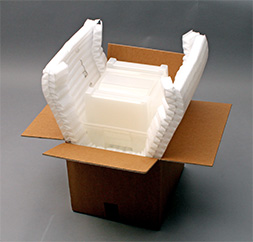 flexible Schutzverpackung aus Wellenschaum von Antalis Verpackungen